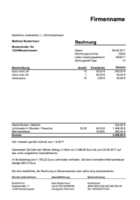 Rechnung, Handwerkerrechnung (Excel) hier downloaden